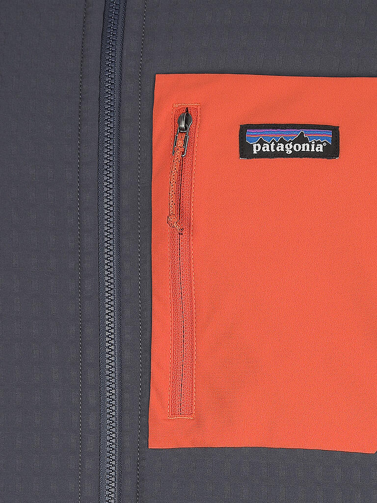 PATAGONIA | Herren Touren Softshelljacke R2 TechFace Hoodie | blau