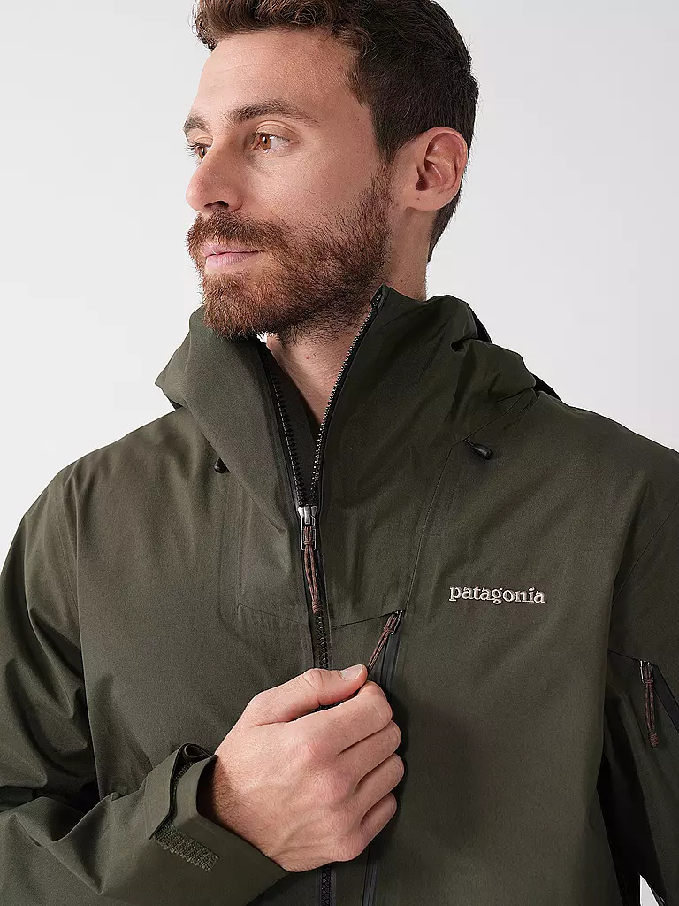 PATAGONIA | Herren Tourenjacke Untracked GTX 3L Hoodie | dunkelgrün