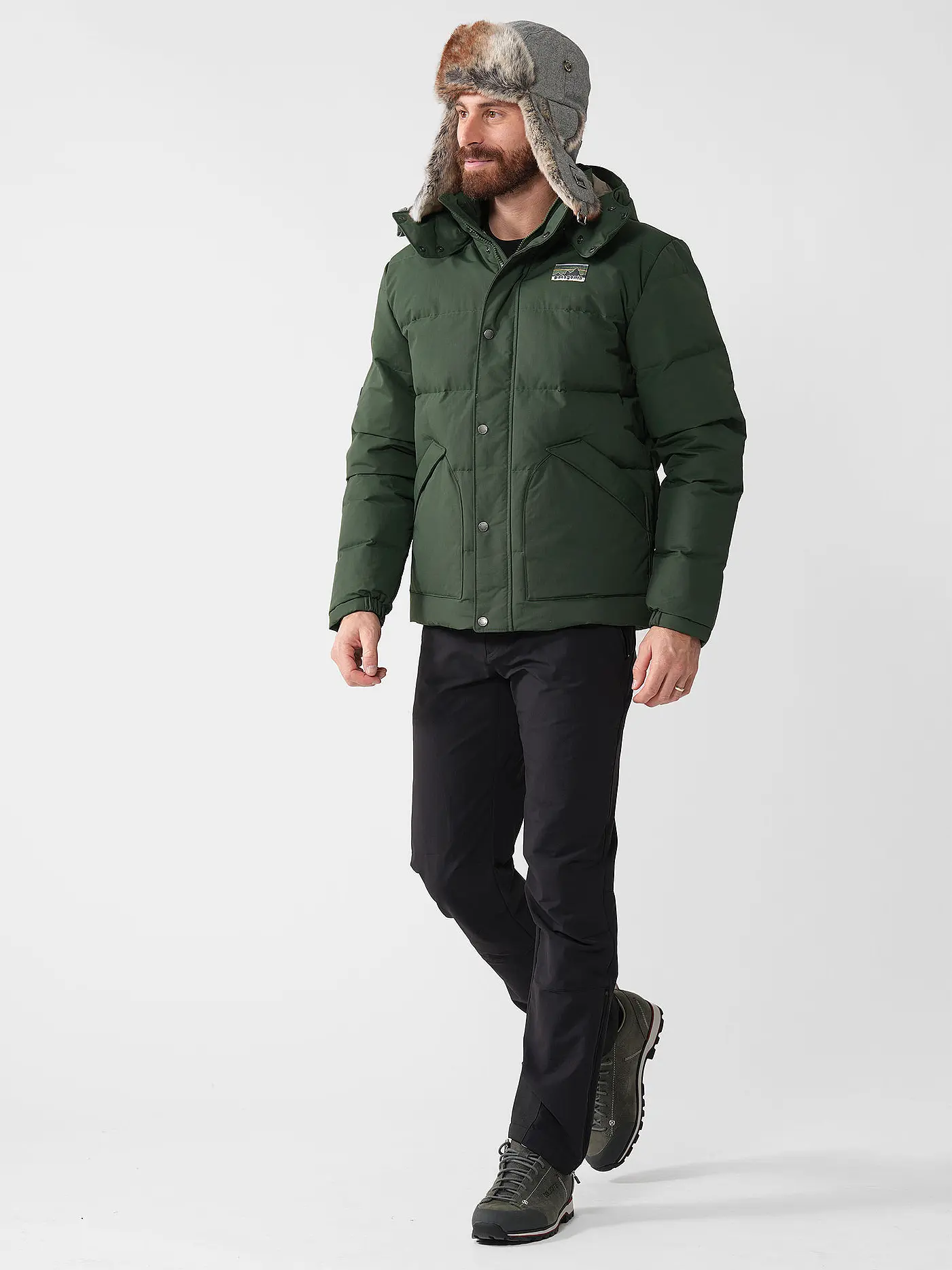 PATAGONIA | Herren Winterjacke Downdrift  | dunkelgrün