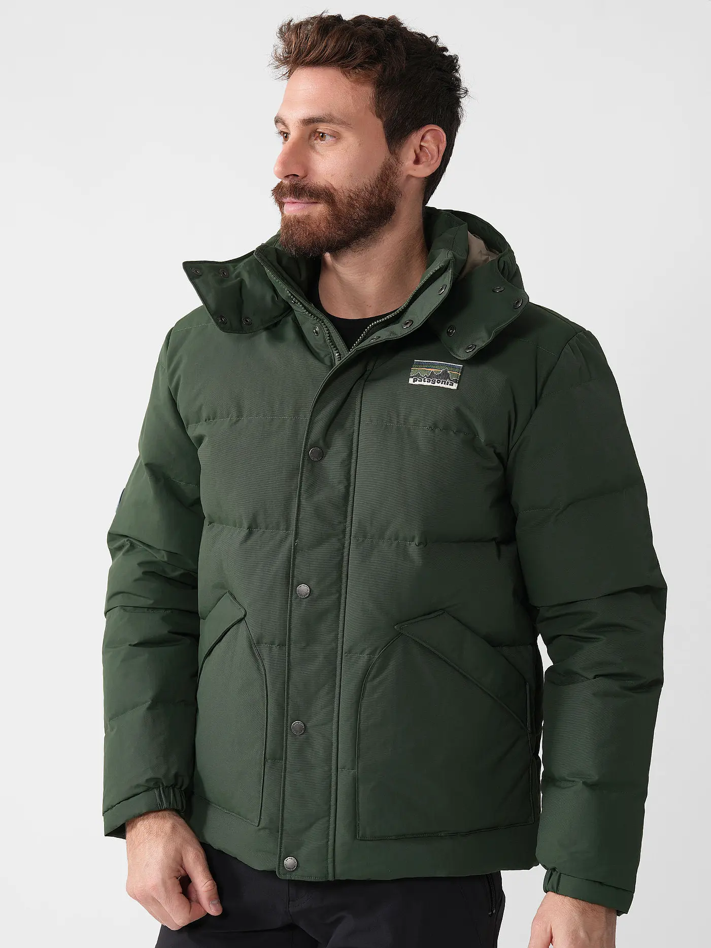 PATAGONIA | Herren Winterjacke Downdrift  | dunkelgrün