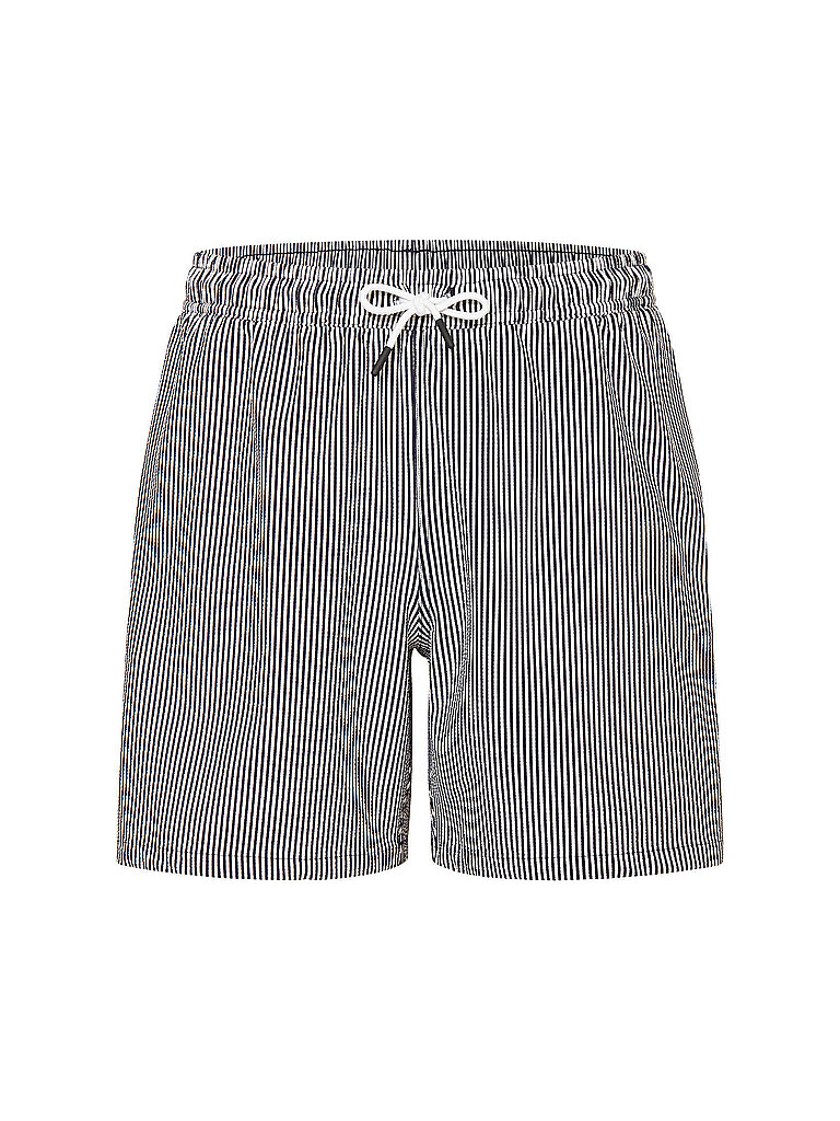 Herren Badeshorts Striped dunkelblau S M