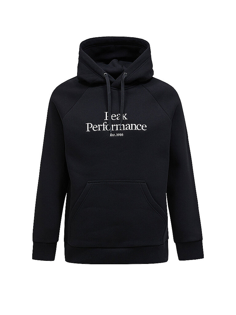 Peak Performance Hoodie Original Baumwolle Mischgewebe Schwarz