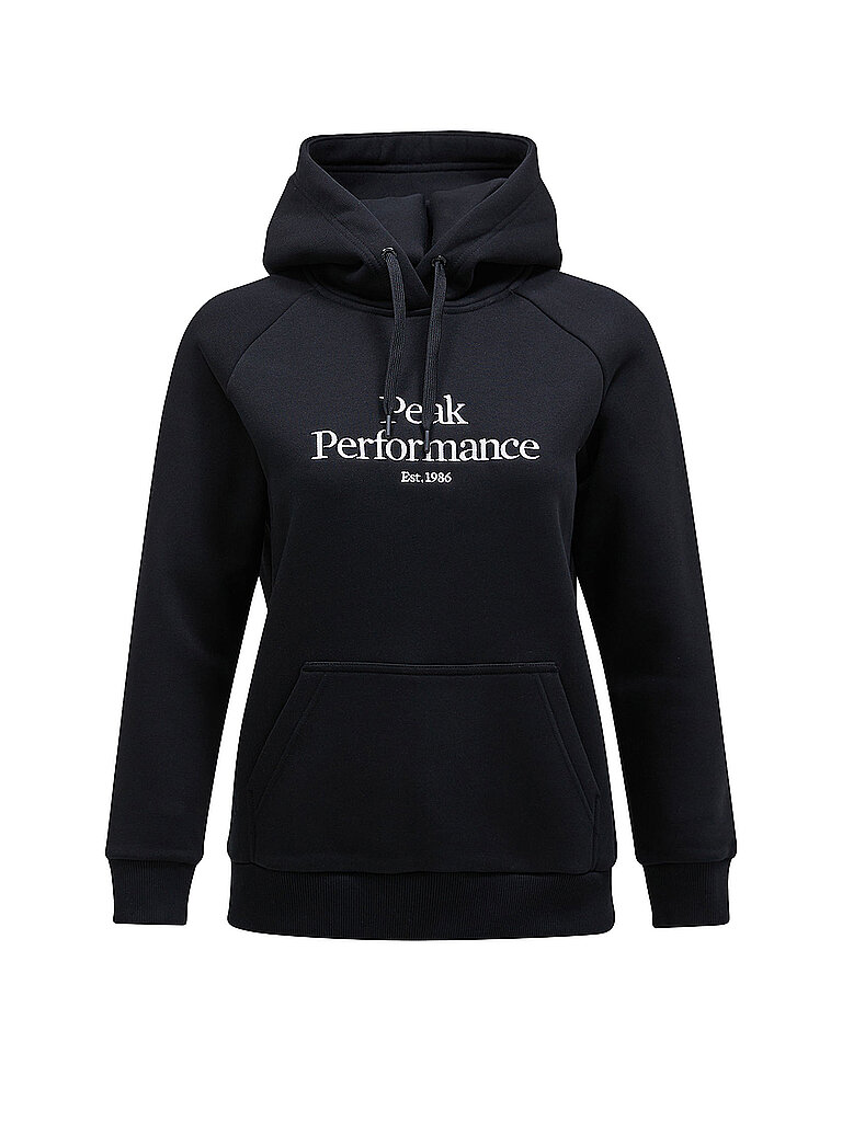 Peak Performance Hoodie Original Cotton-Jersey Schwarz