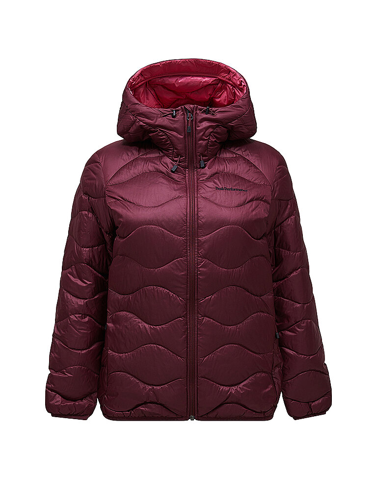 PEAK PERFORMANCE Damen Daunenjacke Helium Down Hoodie dunkelrot | S