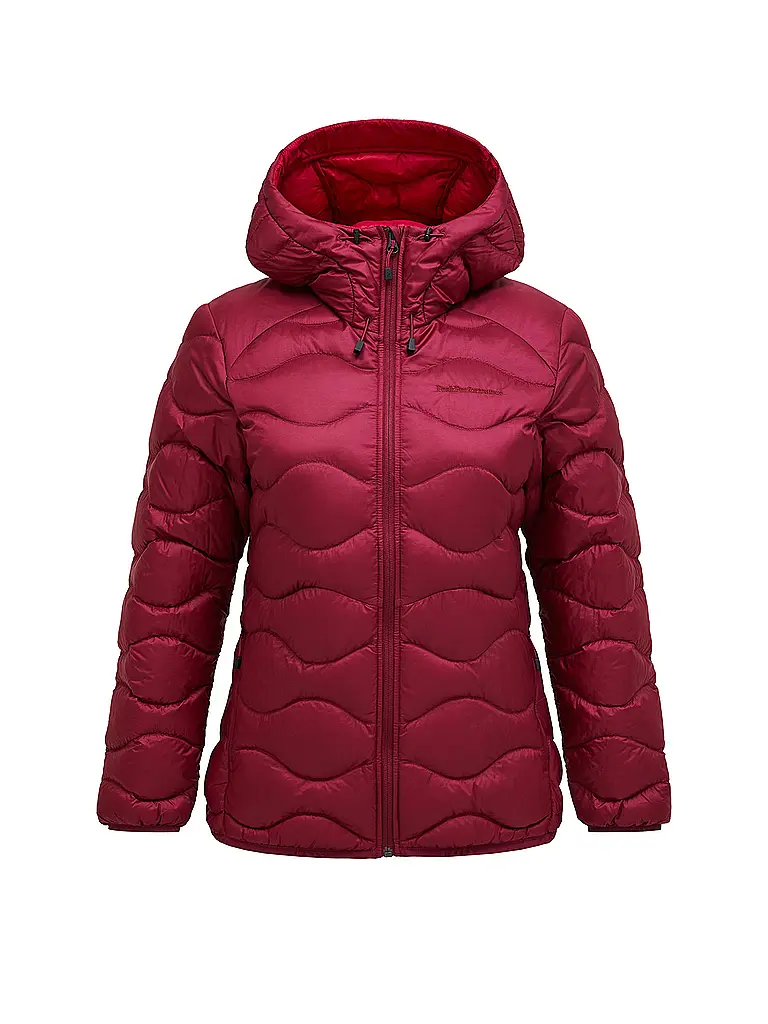 PEAK PERFORMANCE | Damen Daunenjacke Helium Hoodie | beere