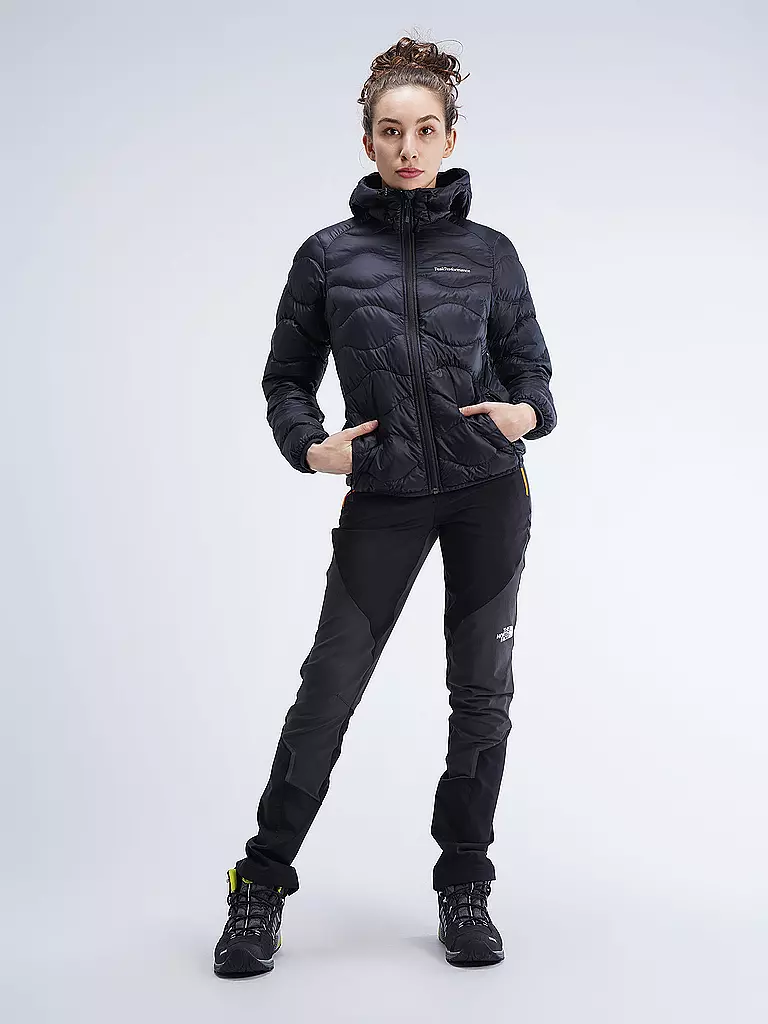 PEAK PERFORMANCE | Damen Freizeitjacke Heium Down Hoodie | schwarz