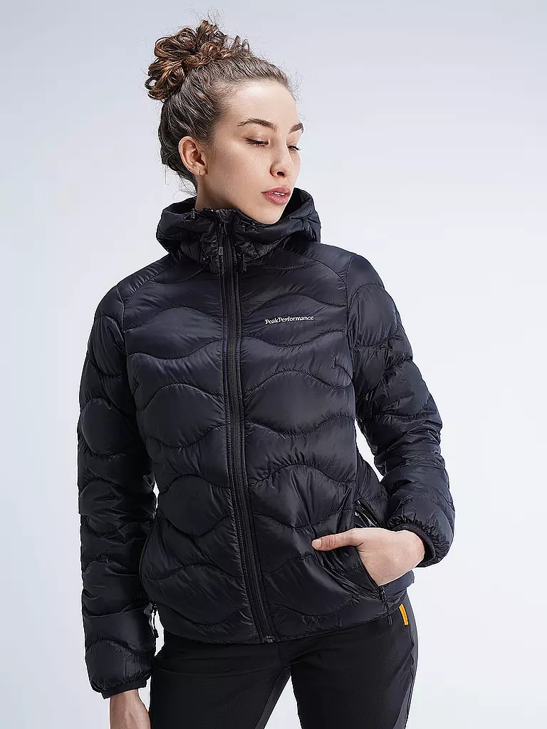 PEAK PERFORMANCE | Damen Freizeitjacke Heium Down Hoodie | schwarz