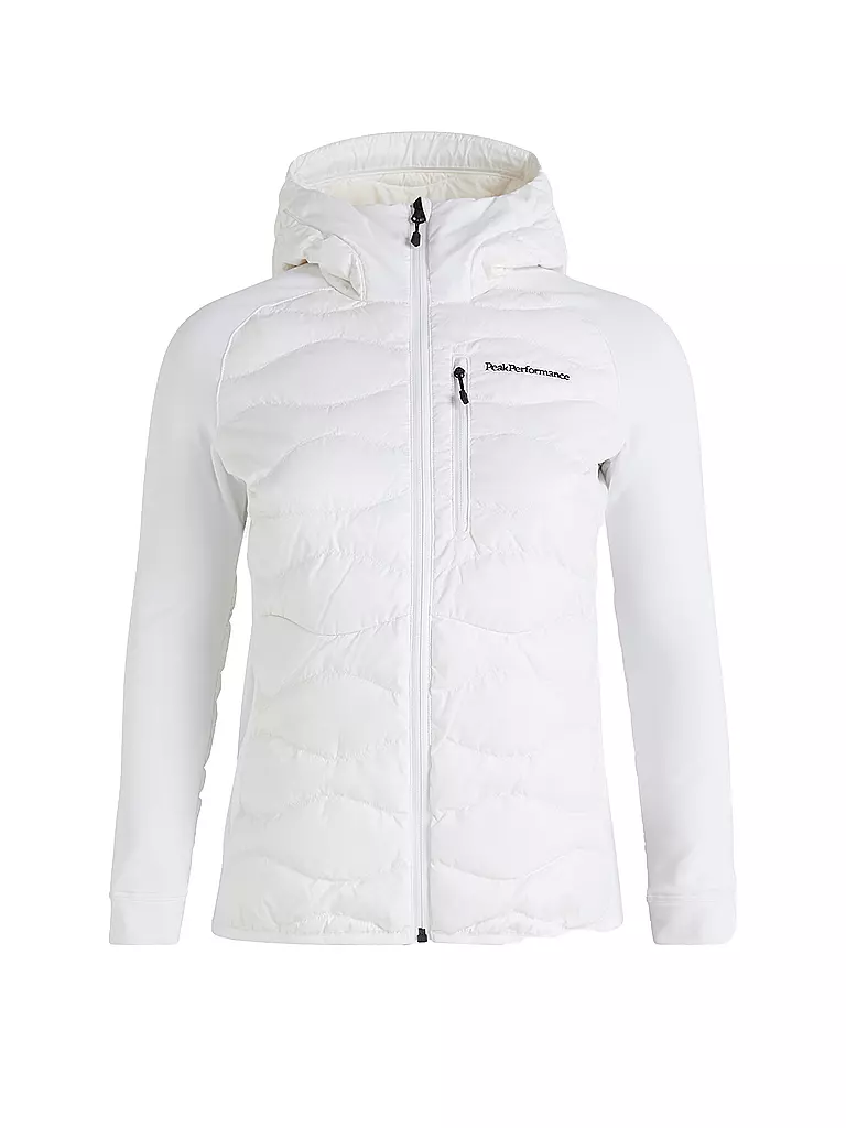 PEAK PERFORMANCE | Damen Freizeitjacke Helium Down Hybrid Hoodie | weiss