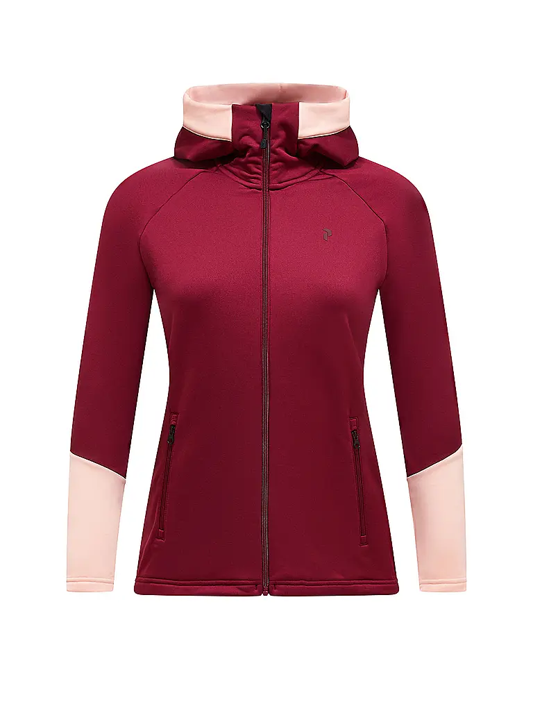 PEAK PERFORMANCE | Damen Kapuzenjacke Ride Essentials | beere