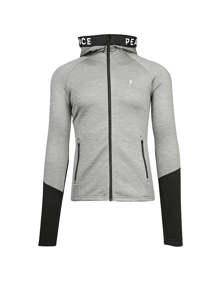 PEAK PERFORMANCE | Damen Unterziehweste Rider Melange Hoodie | grau