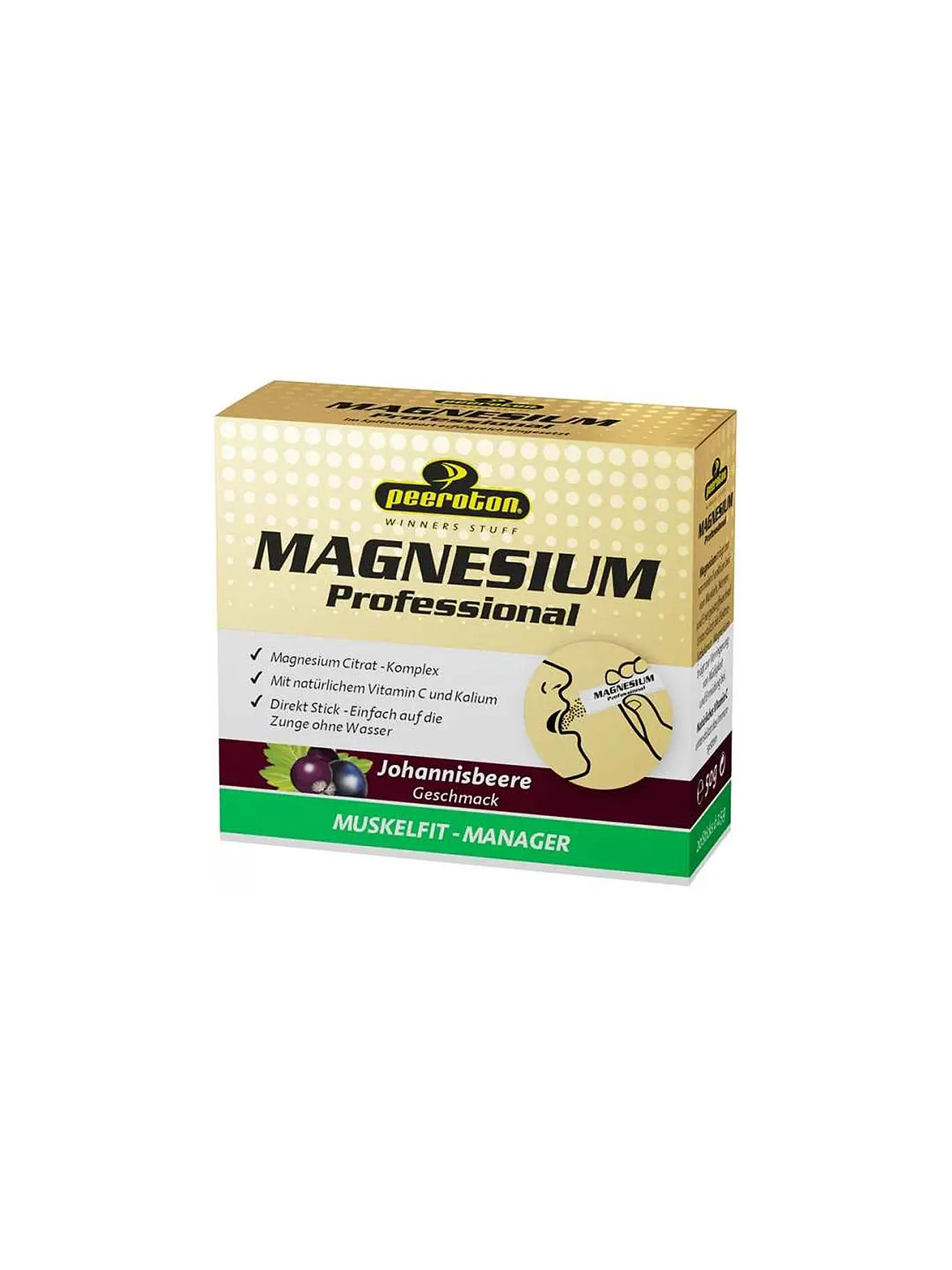 PEEROTON | Magnesium Professional Schwarze Johannisbeere 20 Sticks á 2,5g | bunt