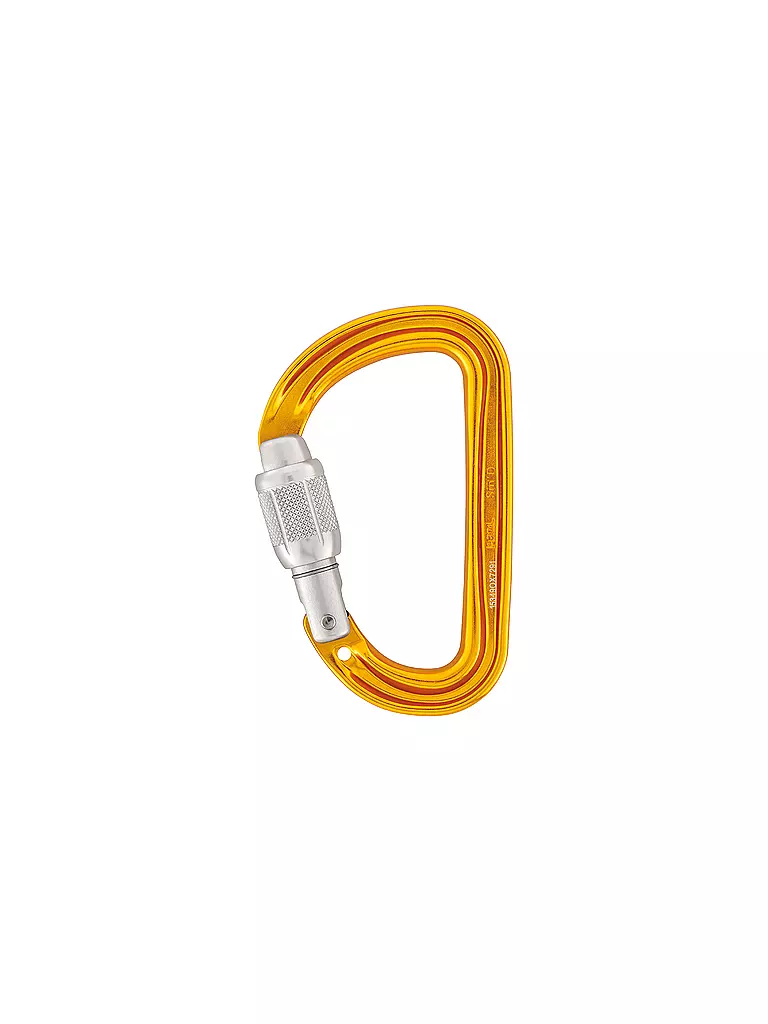 PETZL | Karabiner Sm'D Screw Lock | gelb