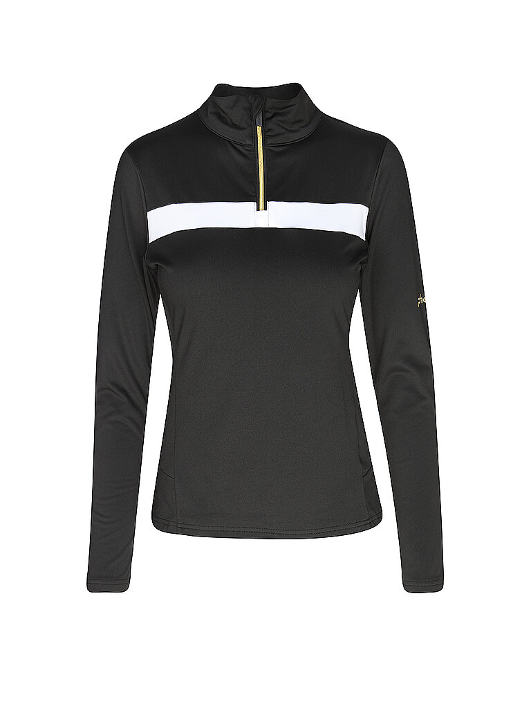 Phenix Unterzieh Zipshirt Gold Accent Fleece Schwarz
