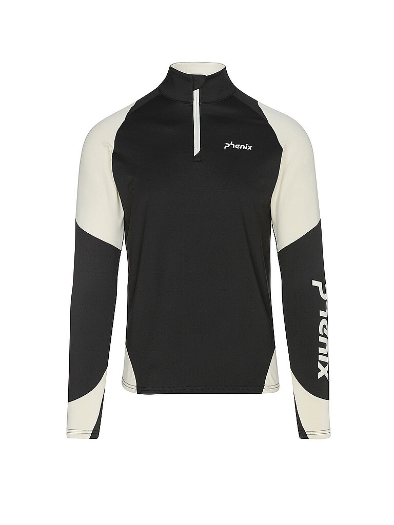 Phenix Unterzieh Zipshirt Micro Flecce Schwarz