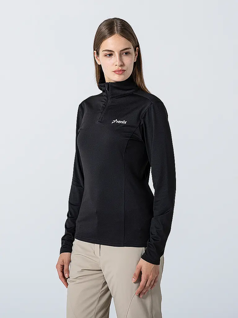 PHENIX | Damen Unterzieh Zipshirt Basic Set In Sleeve 1/2 | 