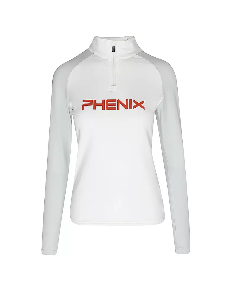 PHENIX | Damen Unterzieh Zipshirt | weiss