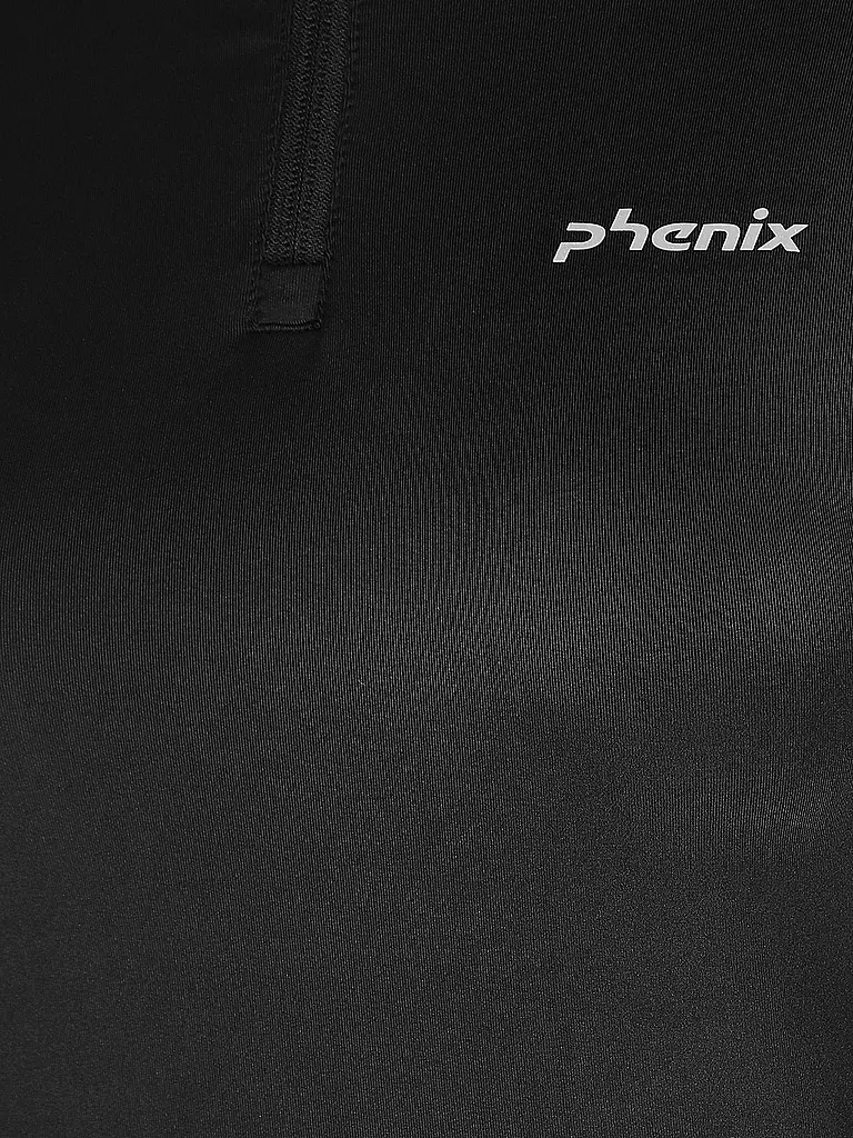 PHENIX | Damen Unterzieh Zipshirt | schwarz