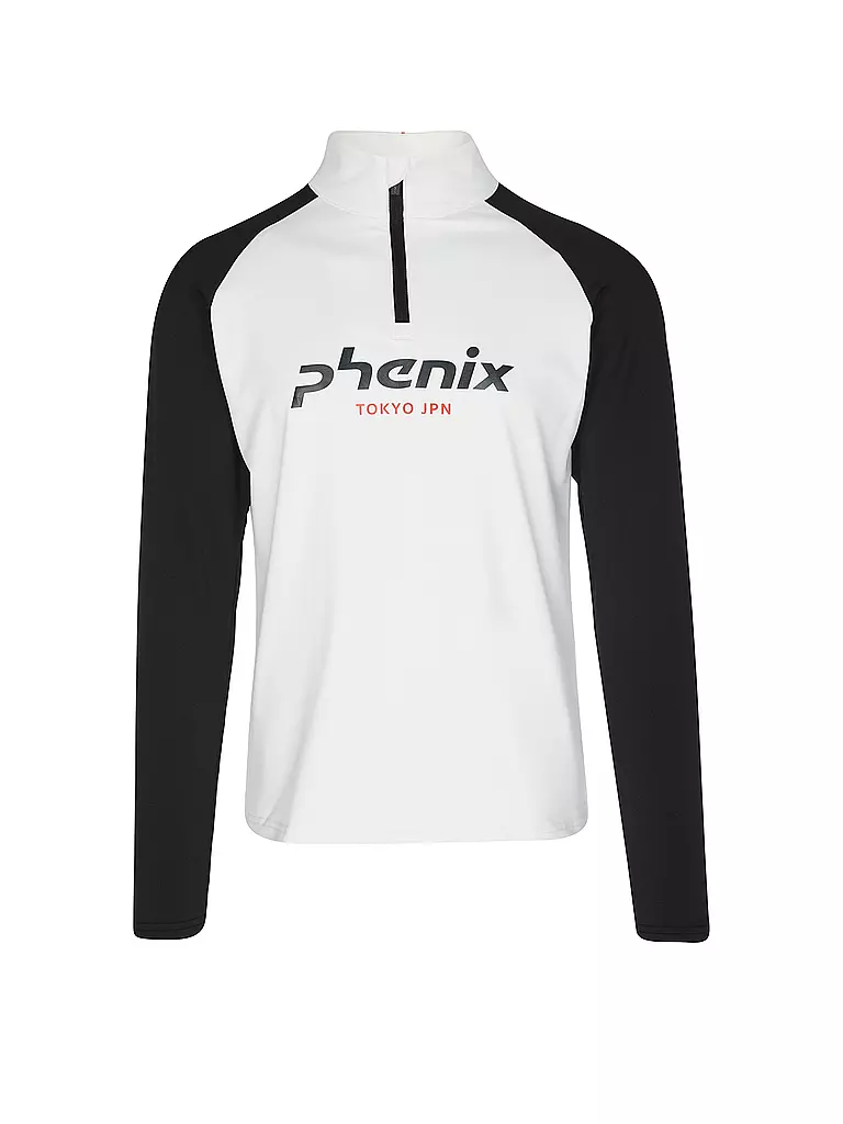 PHENIX | Herren Unterzieh Zipshirt  PH Logo Inner | weiss