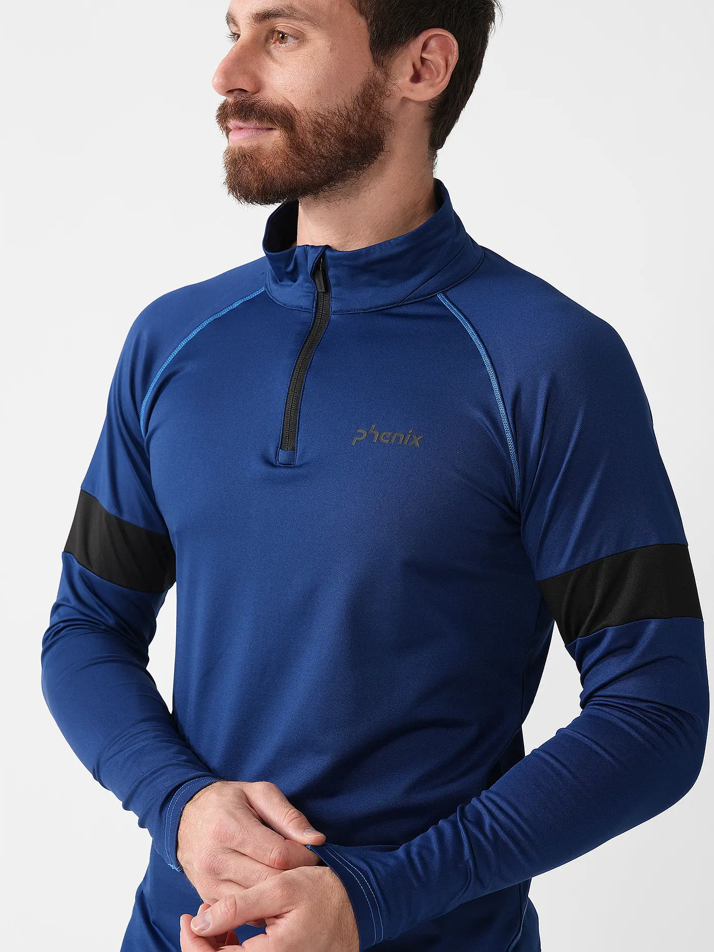 PHENIX | Herren Unterzieh Zipshirt AR Line Inner | dunkelblau