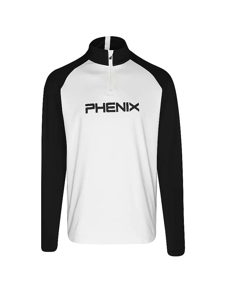 PHENIX | Herren Unterzieh Zipshirt T-Neck | weiss