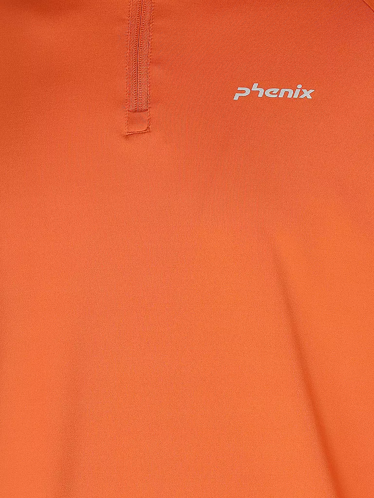 PHENIX | Herren Unterzieh Zipshirt T-Neck | rot