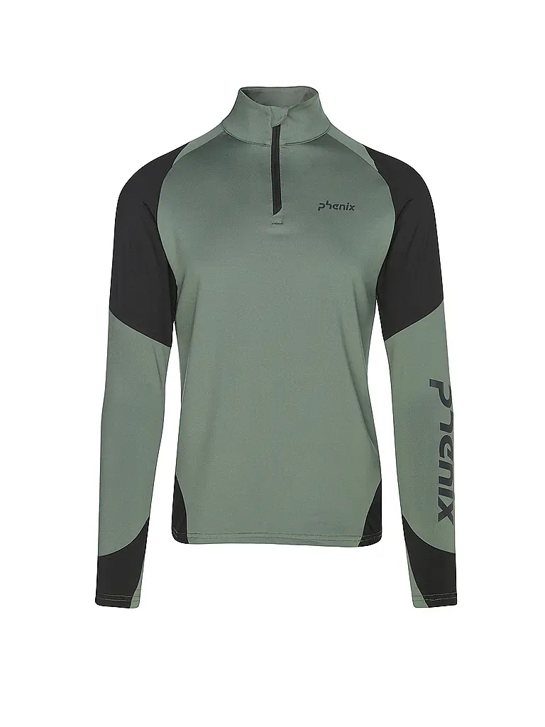PHENIX | Herren Unterzieh Zipshirt | olive