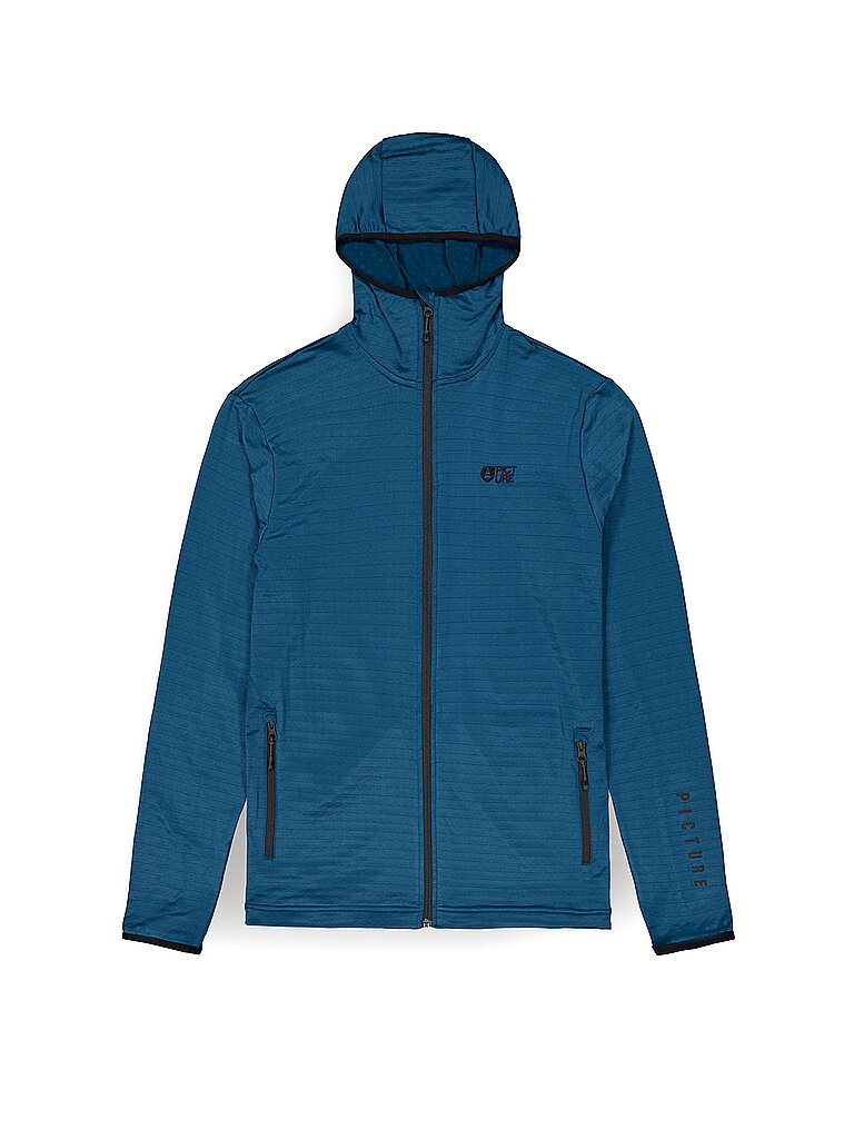 Herren Fleecejacke Bake Grid blau XL M