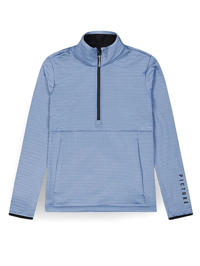 PICTURE | Damen Fleecepullover mit Zip Bake | hellblau
