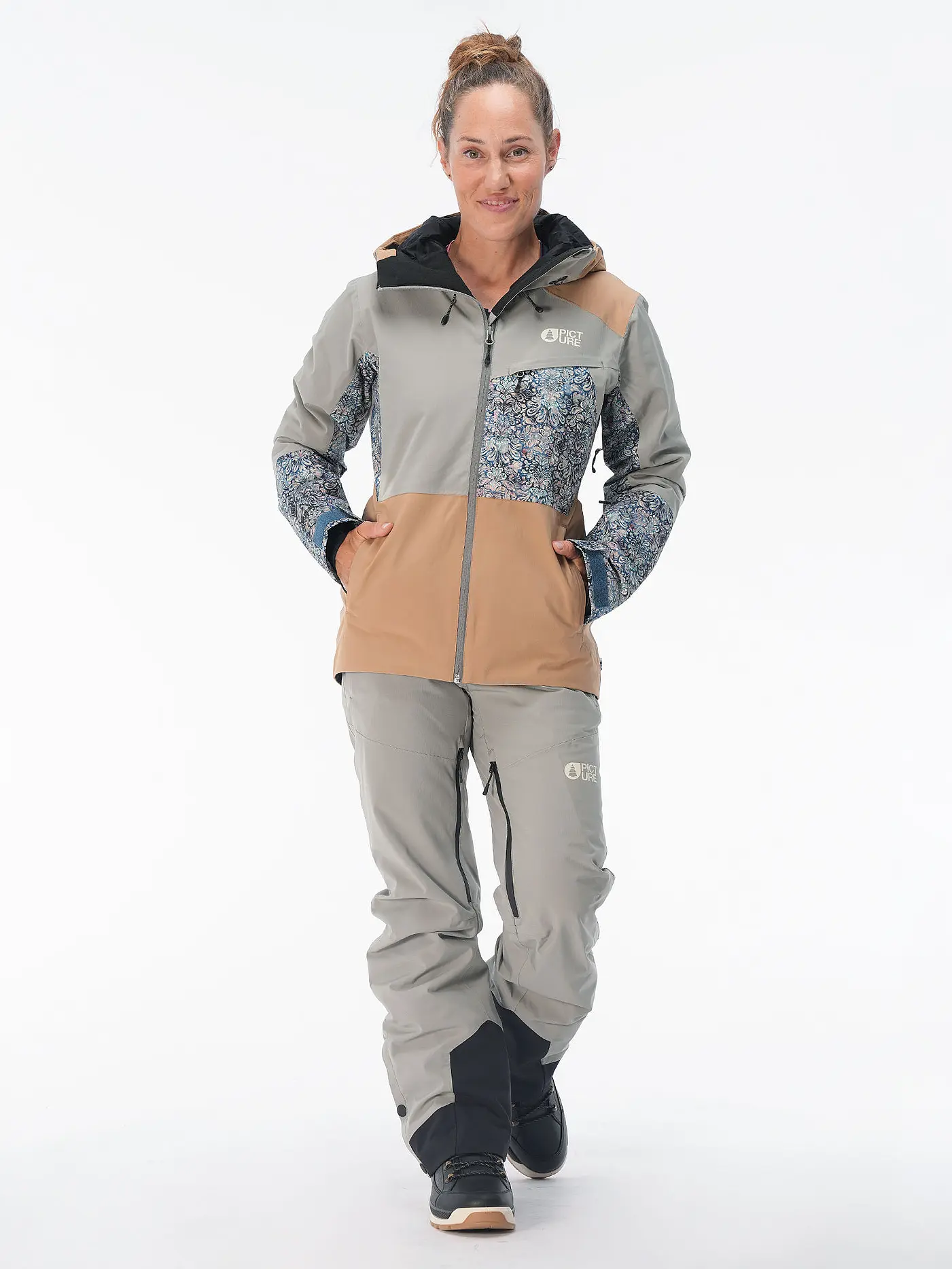 PICTURE | Damen Skihose Exat | hellgrau