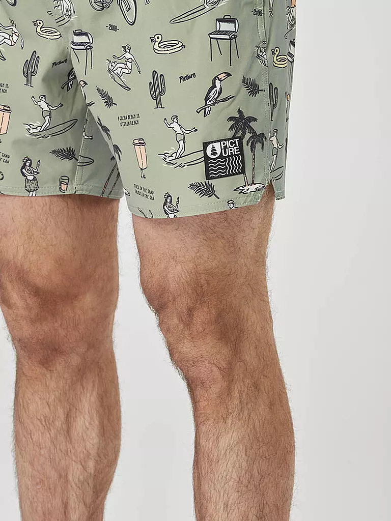 PICTURE | Herren Badeshort Piau 15'' | hellgrün