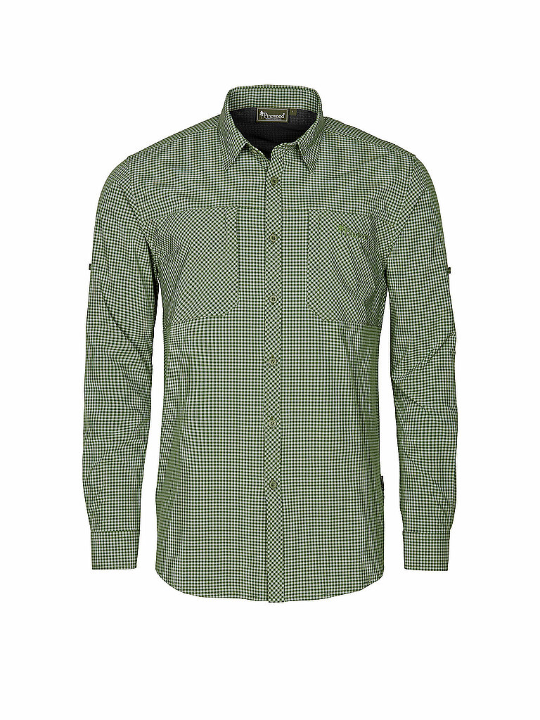Pinewood Hemd Mesh UV-Schutz Imprägnierung Dunkelgrün
