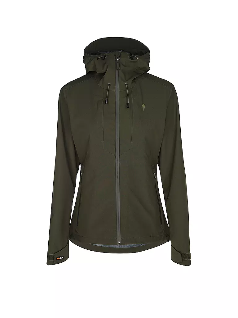 PINEWOOD | Damen Wanderjacke Abisko 3L Hoodie | olive