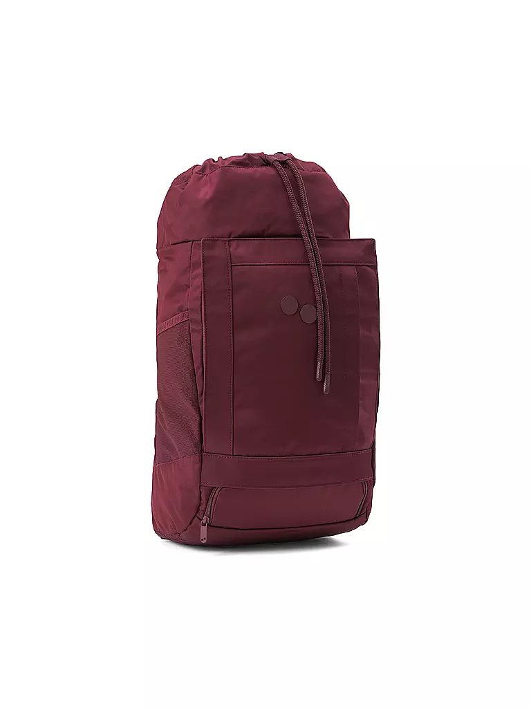 PINQPONQ | Rucksack Blok Medium Pure Woven 30 bis 32L | dunkelrot