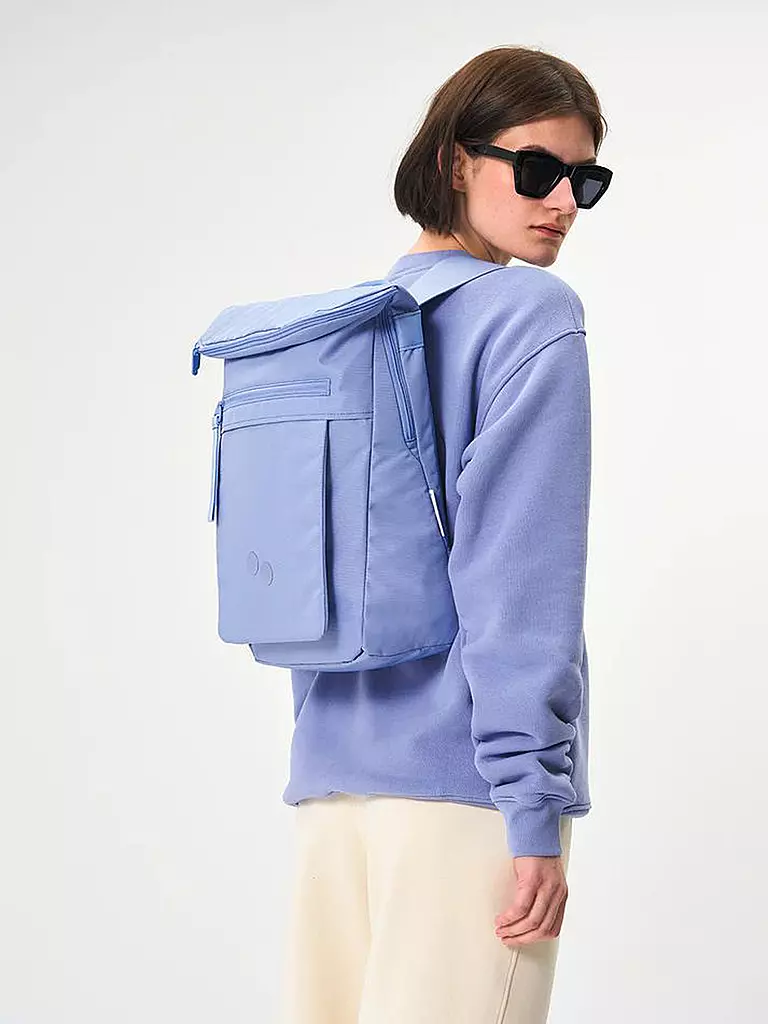 PINQPONQ | Rucksack Klak Pure Woven 13 bis 18L | hellblau