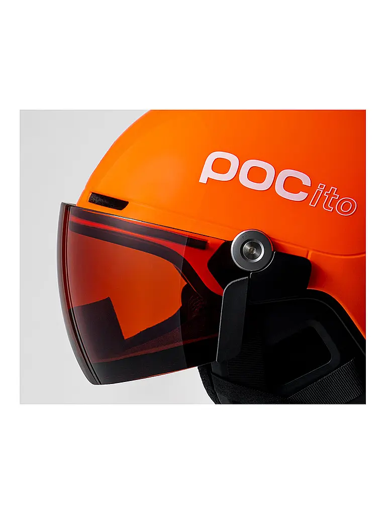 POC | Kinder Skihelm Pocito Obex Visor | orange