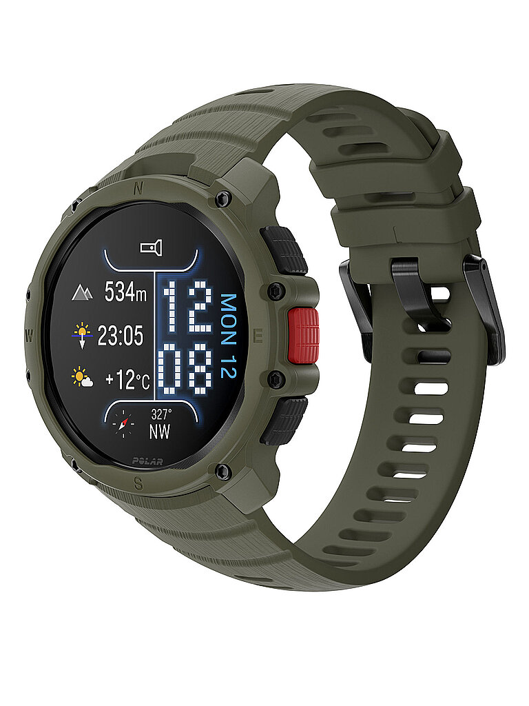 POLAR Outdoor-Multisportuhr Street X dunkelgrün