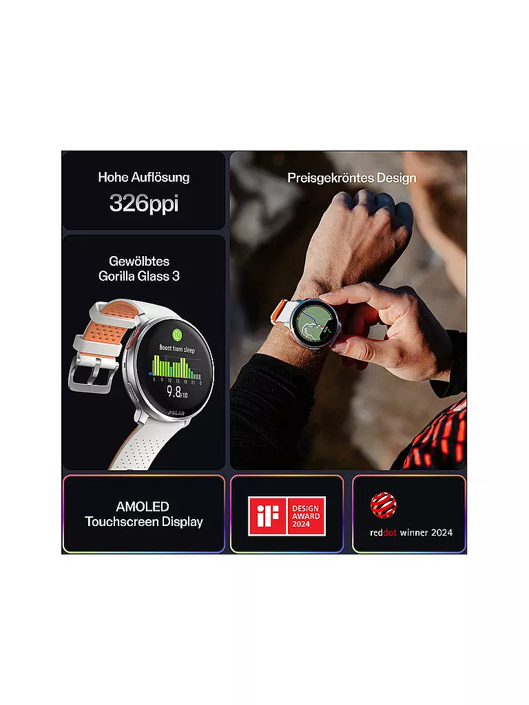 POLAR | GPS-Multisportuhr Vantage V3 S-L | schwarz