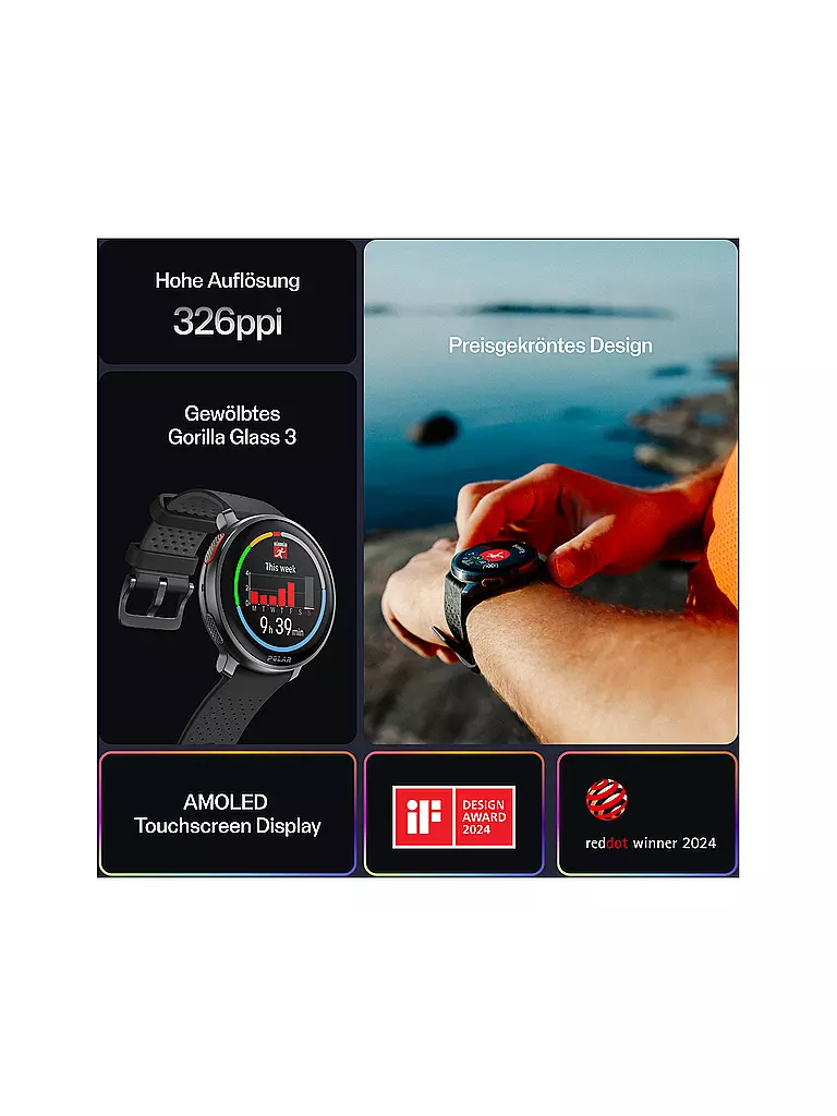 POLAR | GPS-Multisportuhr Vantage V3 S-L | schwarz