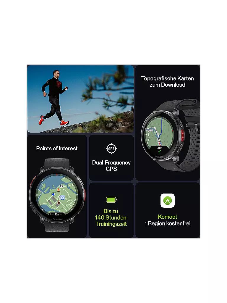 POLAR | GPS-Multisportuhr Vantage V3 S-L | schwarz