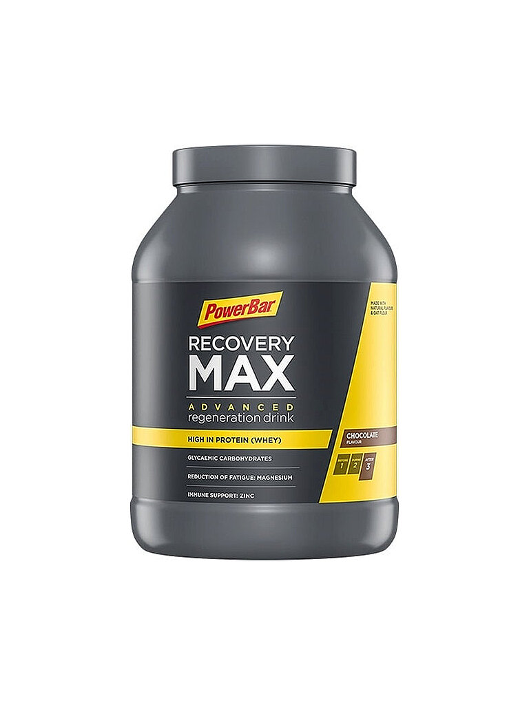POWER BAR Kohlenhydrat-Eiweiß-Getränkepulver Recovery Max Chocolate 1144g bunt