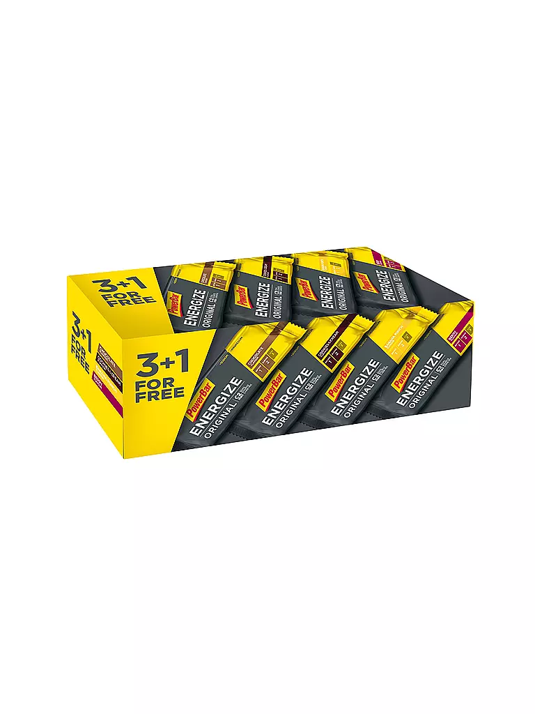 POWER BAR | Energieriegel Energize Original 3+1 Riegel Box | gelb