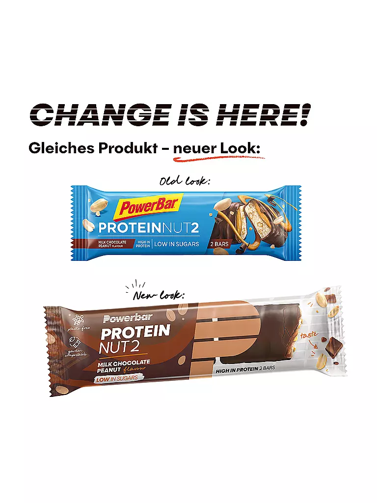 POWER BAR | Protein Nut2 Riegel Milk Chocolate Peanut 45g | blau