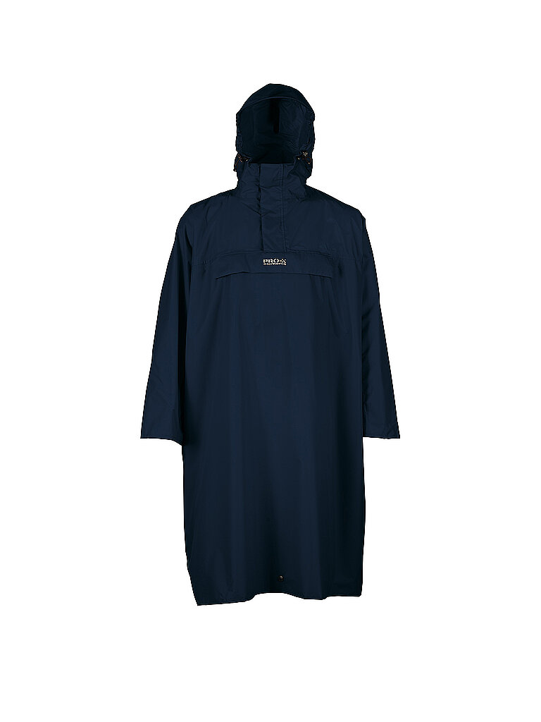 PRO-X Elements Atmungsaktiver Wanderponcho 2-Lagen-Lamin Dunkelblau