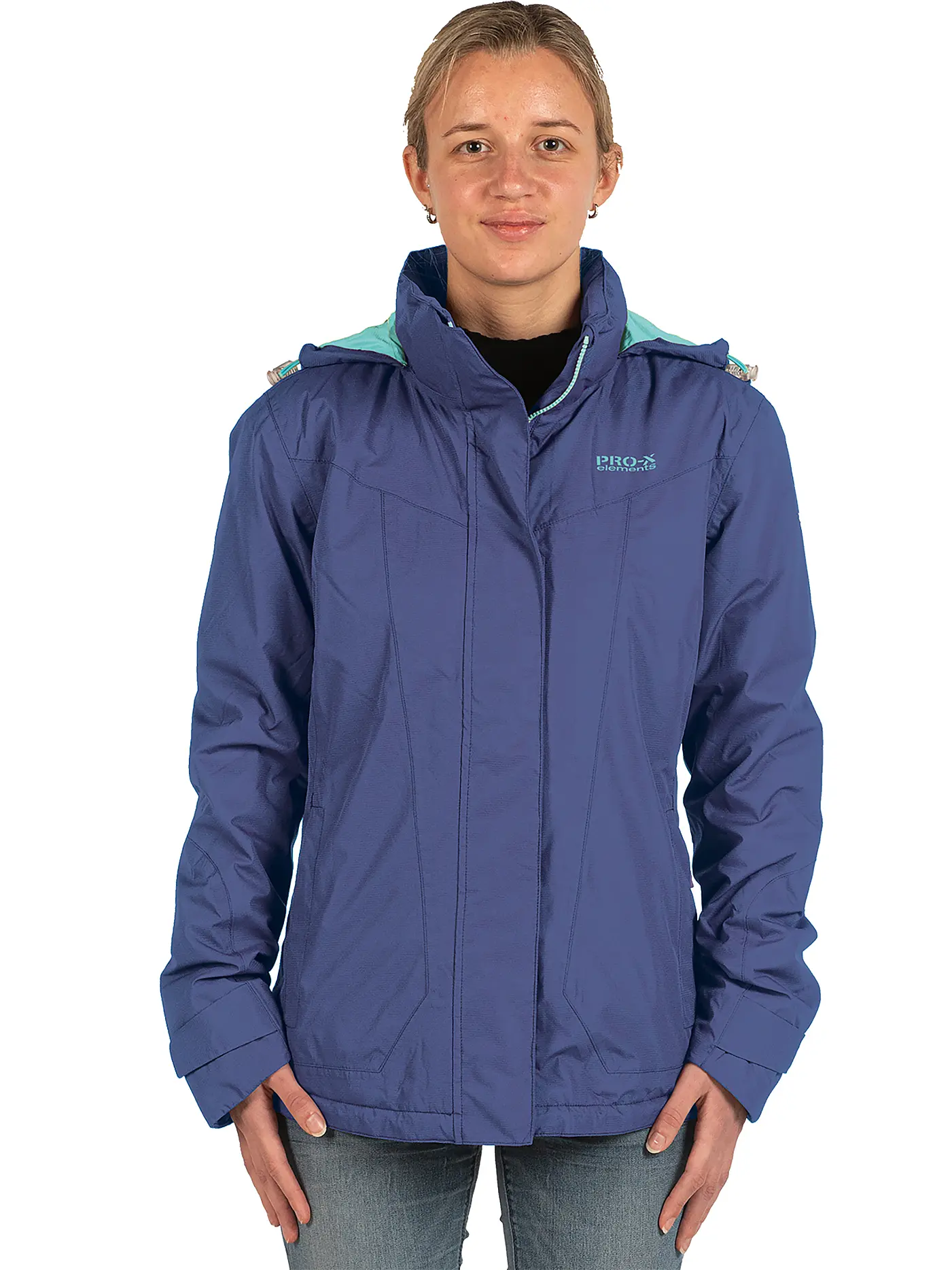 PRO-X ELEMENTS | Damen Regenjacke Cindy 2L Wattiert | blau