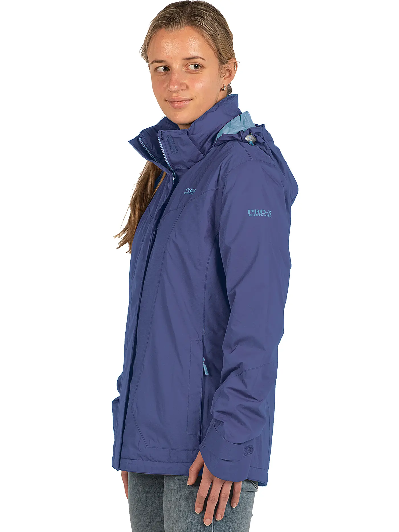 PRO-X ELEMENTS | Damen Regenjacke Cindy 2L Wattiert | blau
