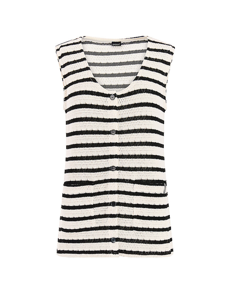 Protest Beachshirt Singlet Jacquard Beige