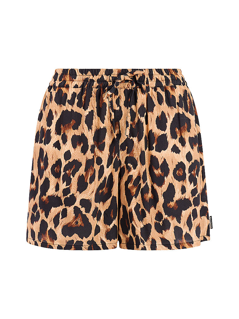 Protest Beachshorts PRTFact Leopard Polyester Camel