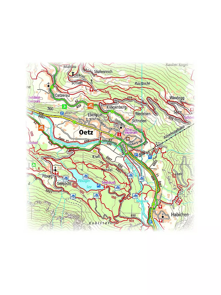 PUBLICPRESS | Wander- und Radkarte Ötztal, 1:35.000 | keine Farbe