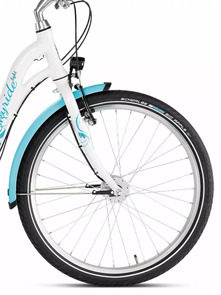 PUKY Mädchen Fahrrad Skyride 24-8 Alu S-Ride light weiss