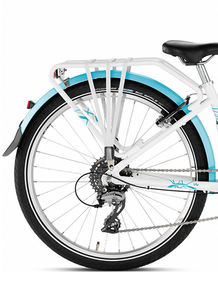 PUKY Mädchen Fahrrad Skyride 24-8 Alu S-Ride light weiß